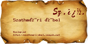 Szathmári Ábel névjegykártya