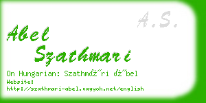 abel szathmari business card